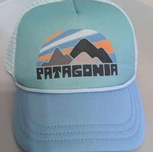 Patagonia One Size Trucker Hat Snapback Light Blue Mesh Back Adjustable